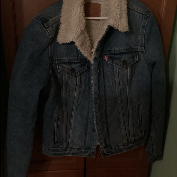 levi strauss original riveted jean jacket may 201873 sherpa lined m - Picture 3 of 11